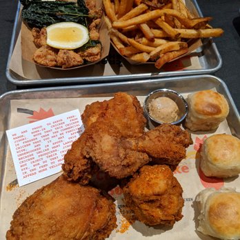 The Crack Shack - Chicken oysters, 5 piece fried chicken, biscuits with miso maple butter - Chicken Shop Near Me - Costa Mesa, California