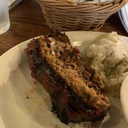 Cracker Barrel Old Country Store - Ketchup on burnt meatloaf