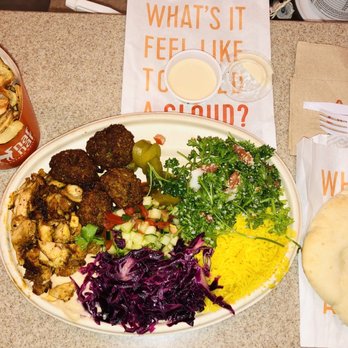 Naf Naf Grill - Pick 2 plate (shawarma, and falafel) w/ chopped salad, purple cabbage, middle eastern pickles, hummus, rice, pita & fries, yum! - Middle Eastern Near Me - Knoxville, Tennessee Naf Naf Grill - Pick 2 plate (shawarma, and falafel) w/ chopped salad, purple cabbage, middle eastern pickles, hummus, rice, pita & fries, yum! - Middle Eastern Near Me - Knoxville, Tennessee