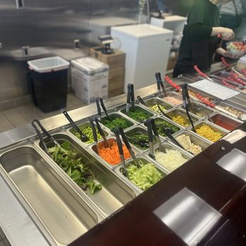 Poke Star - The available veggies and such - Poke Near Me - Winston-Salem, North Carolina