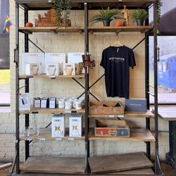 Swing's Coffee Roasters - Merchandise on the display