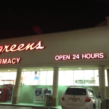 Walgreens - the front of a pharmacy at night - Drugstores Near Me - Nashville, Tennessee