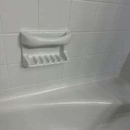 Top Notch White Glaze even super white over the caulk too!