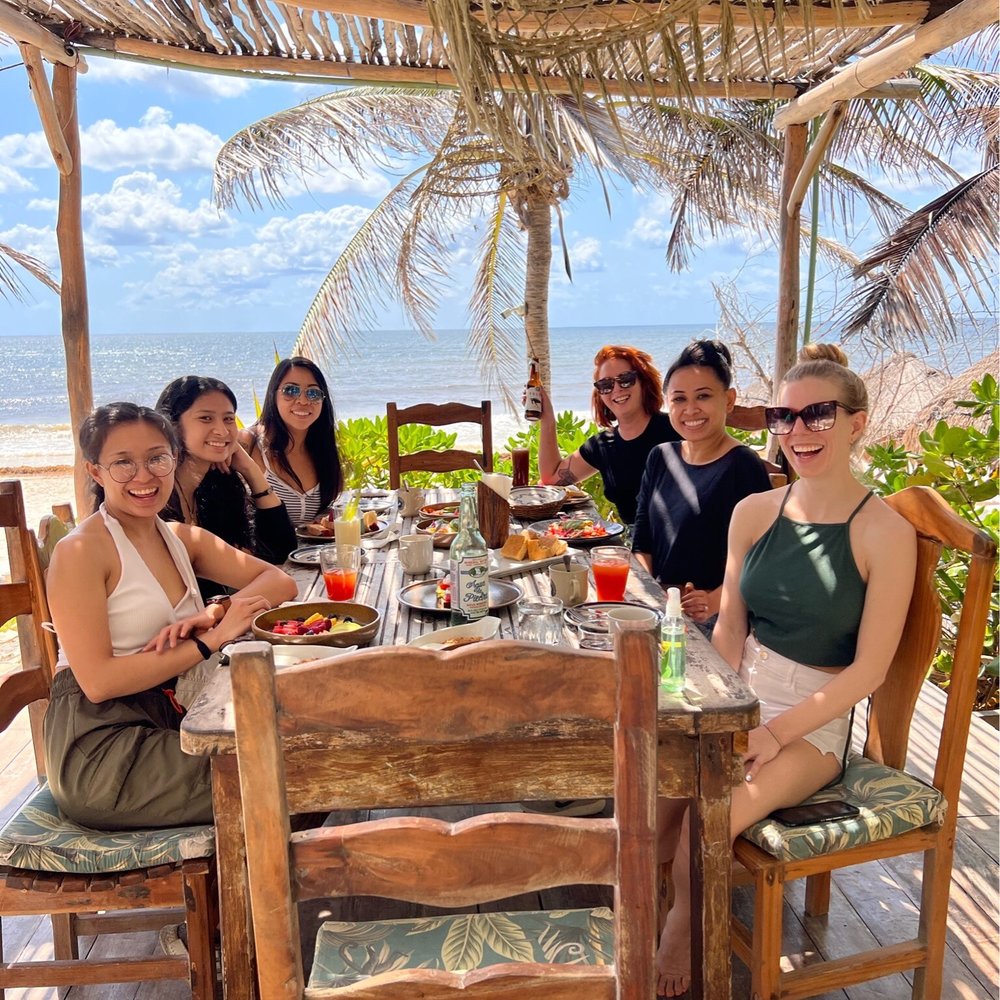 Cabanas La Luna - Our fabulous view during breakfast - Hotels Near Me - Tulum, ROO