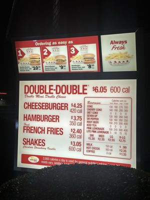 Menu photo 1 In-N-Out Burger Novato, CA Menu photo 1 In-N-Out Burger Novato, CA