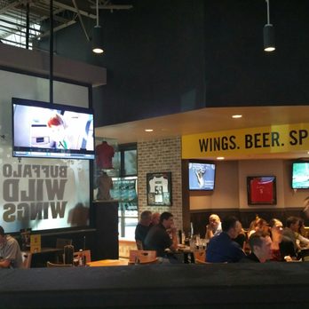 Buffalo Wild Wings - View of the entrance from my seat. - Chicken Wings Near Me - High Point, North Carolina