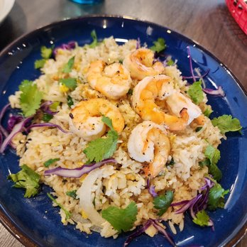 Saigon District Restaurant Presotea - Butter garlic fried rice w/ shrimp - Vietnamese Near Me - Huntington Beach, California Saigon District Restaurant Presotea - Butter garlic fried rice w/ shrimp - Vietnamese Near Me - Huntington Beach, California