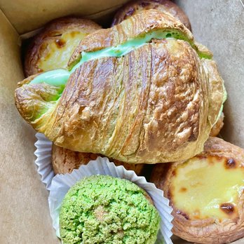 CA Bakehouse - Pandan Kaya Croissant, Portuguese Egg Tart, Kaya Choux - Bakeries Near Me - San Jose, California