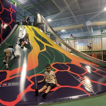 Lava Island - Volcano bounce/slide/rock climbing - Indoor Playcenter Near Me - Manchester, Connecticut
