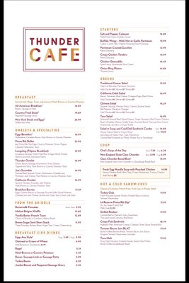 Menu photo 3 Thunder Cafe Lincoln, CA