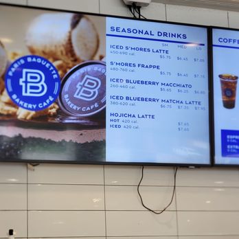 Paris Baguette - Their Menu pt.1 - Bakeries Near Me - Webster, Texas