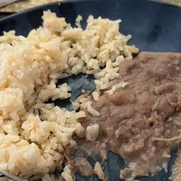 No flavor rice and beans!