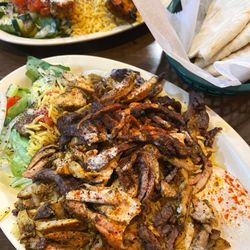 Pita Zone - Mixed Shawarma Entrée and Chicken Shish Taouk Entrée