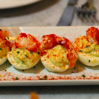 Mignonette - lobster delived eggs - New American Near Me - Miami, Florida Mignonette - lobster delived eggs - New American Near Me - Miami, Florida