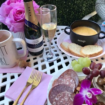 Mrs Coco - Cappuccino, champagne, broccoli cheddar soup and cheese plate. Delicious!!! - Cafes Near Me - Henderson, Nevada