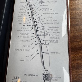 Napa Valley Wine Train - Map - New American Near Me - Napa, California