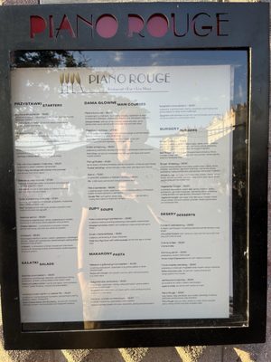 Menu photo 1 The Piano Rouge Kraków, MA Menu photo 1 The Piano Rouge Kraków, MA