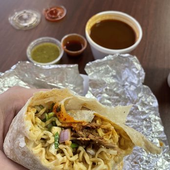 Tacoz - Ramen birria burrito was delicious - Mexican Near Me - Lynwood, California Tacoz - Ramen birria burrito was delicious - Mexican Near Me - Lynwood, California
