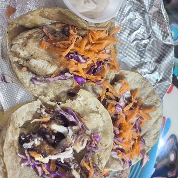 Tequilas Mexican Restaurant - two tacos with coleslaw slaw - Mexican Near Me - Vevay, Indiana
