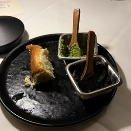 Butter bread and sauces Butter bread and sauces