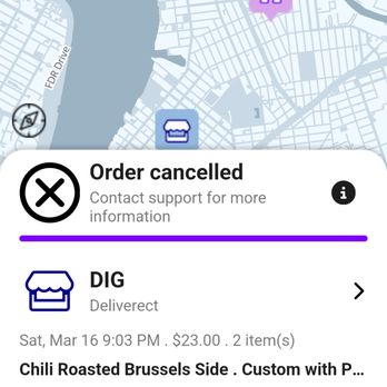 Dig Inn - Sent this notification after waiting for 2 hours. I placed my order directly on Digg website. - New American Near Me - Brooklyn, New York Dig Inn - Sent this notification after waiting for 2 hours. I placed my order directly on Digg website. - New American Near Me - Brooklyn, New York