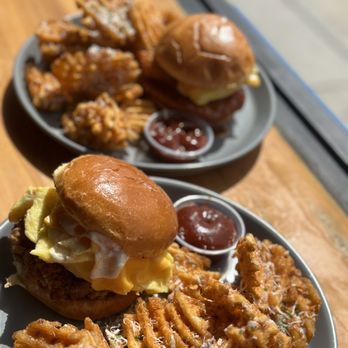 Distrito Catorce - two plates of food - Bars Near Me - Los Angeles, California