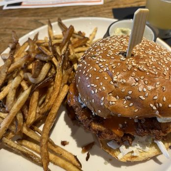 Lock 27 Brewing Restaurant - Buffalo chicken sandwich is huge! - Breweries Near Me - Centerville, Ohio Lock 27 Brewing Restaurant - Buffalo chicken sandwich is huge! - Breweries Near Me - Centerville, Ohio