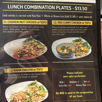 Luxe Thai - The menu - Thai Near Me - Ferndale, Washington
