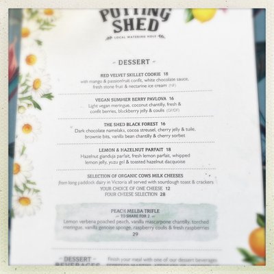 Menu photo 2 The Potting Shed Alexandria, NSW Menu photo 2 The Potting Shed Alexandria, NSW