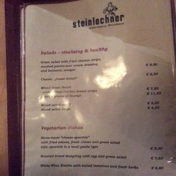 Steinlechner Jedermann's Wirtshaus - Menu p2 - Austrian Near Me - Salzburg, 5 Steinlechner Jedermann's Wirtshaus - Menu p2 - Austrian Near Me - Salzburg, 5