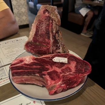 Basta - They brought out the steak options they had for the night. - Salad Near Me - Thousand Oaks, California