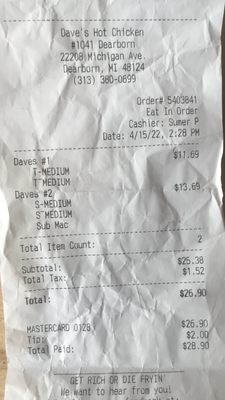 Dave's Hot Chicken by null