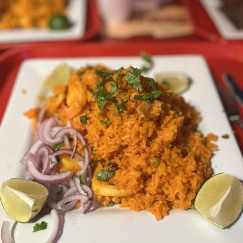 La Granja Chickasaw - Seafood rice - Peruvian Near Me - Orlando, Florida La Granja Chickasaw - Seafood rice - Peruvian Near Me - Orlando, Florida
