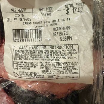 Spring Market - You should be ashamed Corporate THEFT! - Grocery Near Me - Whitewright, Texas