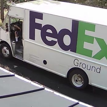 FedEx Ship Center - He gets extremely close to parked cars. - Shipping Centers Near Me - New Castle, Delaware