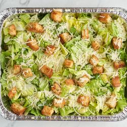 Bari Pasta & Pizza - Cesar Salad Tray: Half Tray serves 10 and Full Tray serves 20