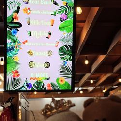 Smoothie menu