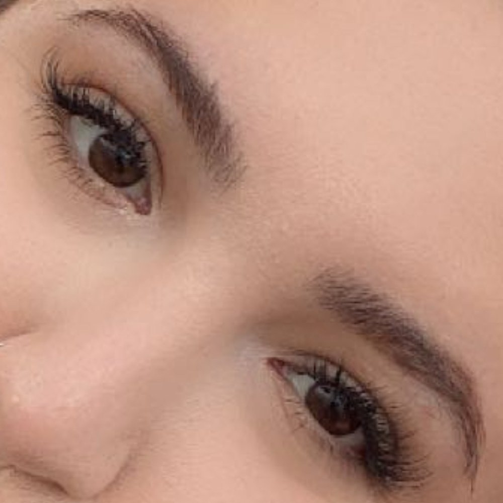 Lash Brow Duet - How they looked after she tampered with them - Eyelash Service Near Me - Huntington Beach, California