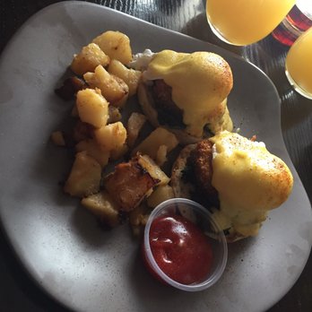 The Point in Fells - Fried Green Tomato Benedict - New American Near Me - Baltimore, Maryland The Point in Fells - Fried Green Tomato Benedict - New American Near Me - Baltimore, Maryland