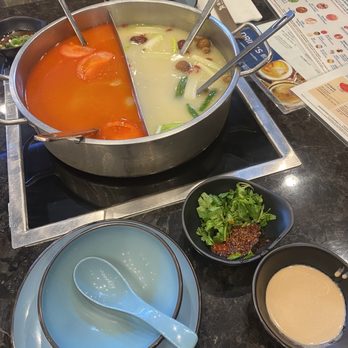 Happy Lamb Hot Pot - Tomato and House Original Pot - Chinese Near Me - Dublin, California