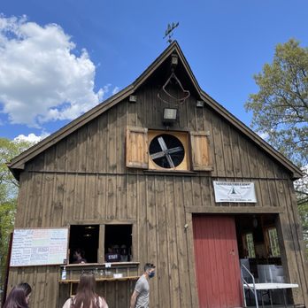 Vandervalk Farm & Winery - people and dog - Christmas Trees Near Me - Mendon, Massachusetts