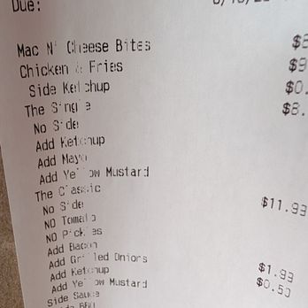 Fat Shack - Receipt showing extra sauce ordered, and side of ketchup with fries. None were included. - Sandwiches Near Me - Eugene, Oregon Fat Shack - Receipt showing extra sauce ordered, and side of ketchup with fries. None were included. - Sandwiches Near Me - Eugene, Oregon