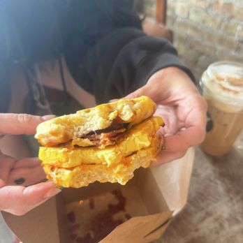 Colibri Coffee - Spicy Waffle Breakfast Sandwich - Sandwiches Near Me - Chicago, Illinois