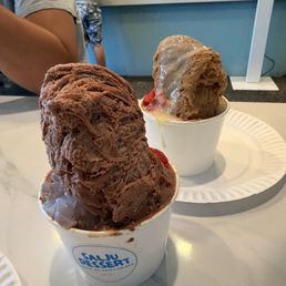 Small shaved ice - chocolate & viet coffee