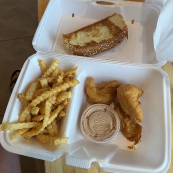 Raising Cane's Chicken Fingers - Mini strips should equal one strip instead of 3.  Rip off - Fast Food Near Me - Terrell, Texas
