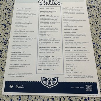 Belle's - Menu - Cafes Near Me - Newport, Rhode Island Belle's - Menu - Cafes Near Me - Newport, Rhode Island