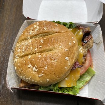 Chick-fil-A - ows a burger in a paper container - Fast Food Near Me - Knoxville, Tennessee Chick-fil-A - ows a burger in a paper container - Fast Food Near Me - Knoxville, Tennessee