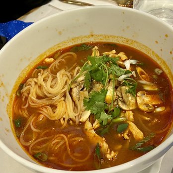 The Theo Thai Bistro - Tom Yum Noodle Soup - chicken - Thai Near Me - Bethpage, New York The Theo Thai Bistro - Tom Yum Noodle Soup - chicken - Thai Near Me - Bethpage, New York