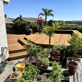 Agellon Fence Restoration - 900 sf redwood deck - Fences & Gates Near Me - Livermore, California