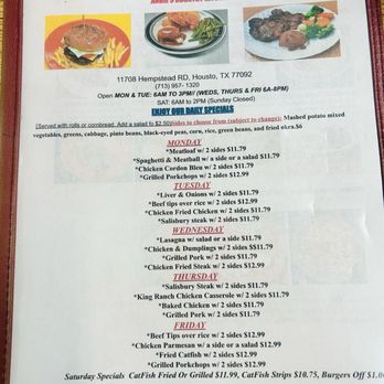 Angie's Country Kitchen - Menu - American Near Me - Houston, Texas Angie's Country Kitchen - Menu - American Near Me - Houston, Texas